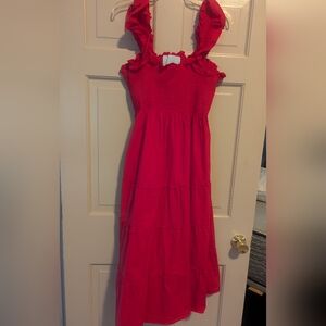 Hill House Ellie nap dress in hot pink, size L